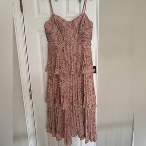 Lulus midi tiered dress xl NWT